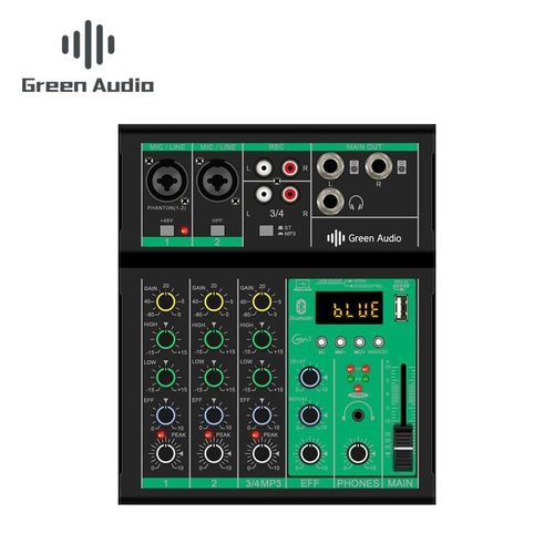 GAX-A4 Professional 4 Channel Sound Audio Console Mixer USB Effector Stage Controller Dj Audio Mixer For Home Studio