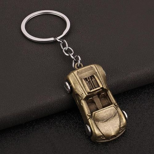 2024 Zinc Alloy Car Keychain Convertible Car Men's and Women's Creative Gift Keychain Pendant Korean Cute Ring-02_WHITE