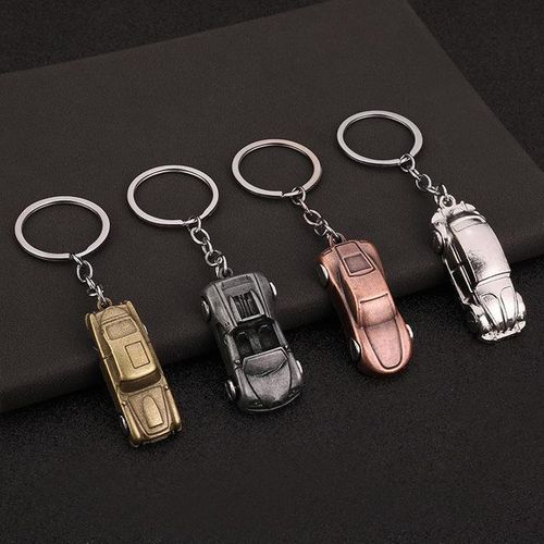 2024 Zinc Alloy Car Keychain Convertible Car Men's and Women's Creative Gift Keychain Pendant Korean Cute Ring-02_WHITE
