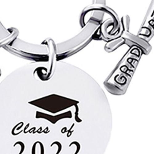 4 Pieces Keychain Keyring Pendant Crafts Stainless Steel For Birthday