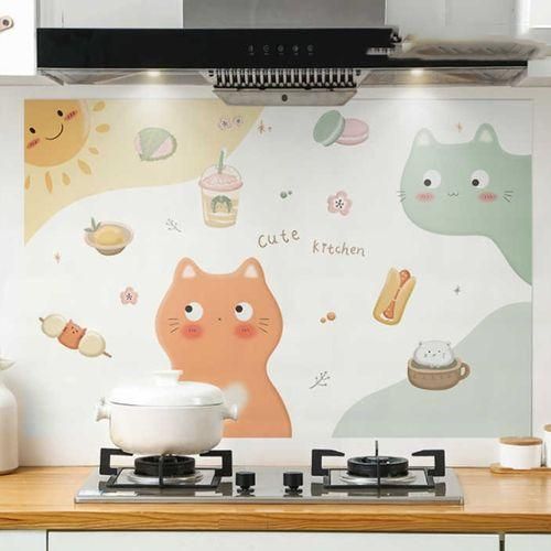 90x30cm Small Waterproof Wallpaper Biscuit Cat