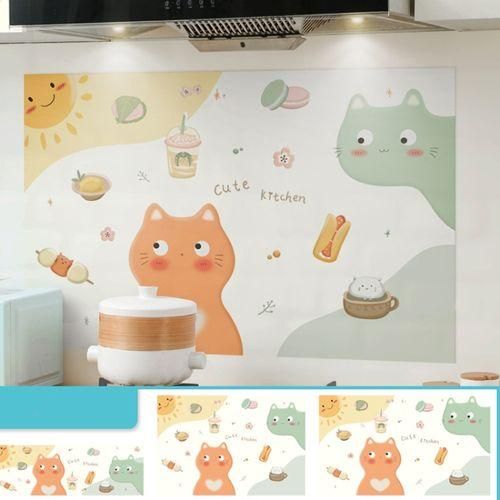 90x30cm Small Waterproof Wallpaper Biscuit Cat