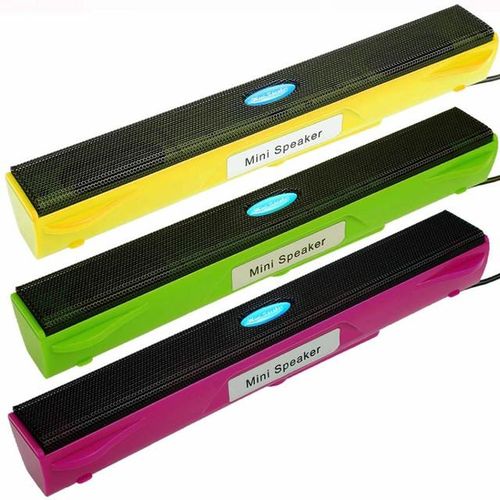 Hot Wired Usb Speaker Music Player Amplifier Loudspeaker Sound Box Bar For Computer Desk Pc Notebook Lap