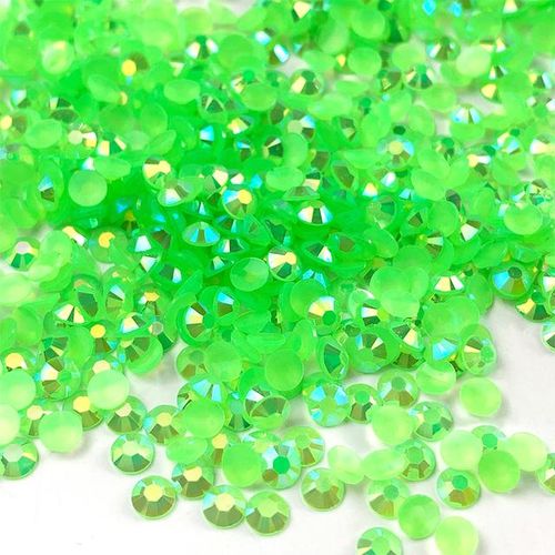 2-6mm Ab Color Resin Flatback Jelly Rhinestones Bulk Glue On Ab Flatback Crystals Strass Nail Glitters Garment Stone