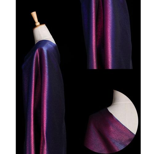 Unreal Color Flash Fabric Gorgeous Iridescent Jacquard Fabric Metallic Yarn Polyester Fabric Diy Clothing Bags
