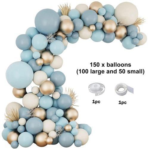 Balloon Garland Arch Set Blue Theme Balloon Set Blue