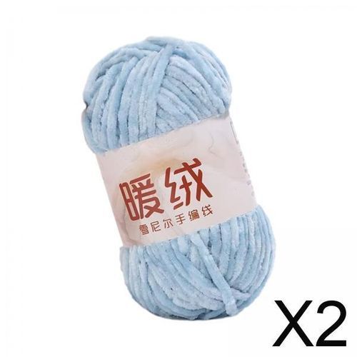 2 Chenille Yarn For Crocheting Soft Velvet Yarn For