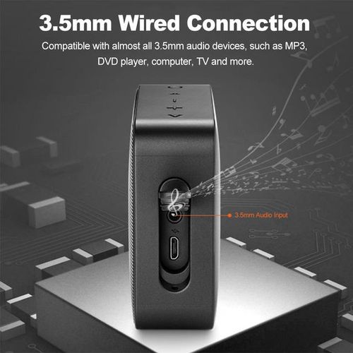 Jbl Go 2 Wireless Bluetooth-Compatible Speaker Mini Ipx7 Waterproof Outdoor Sound Rechargeable With Microphone