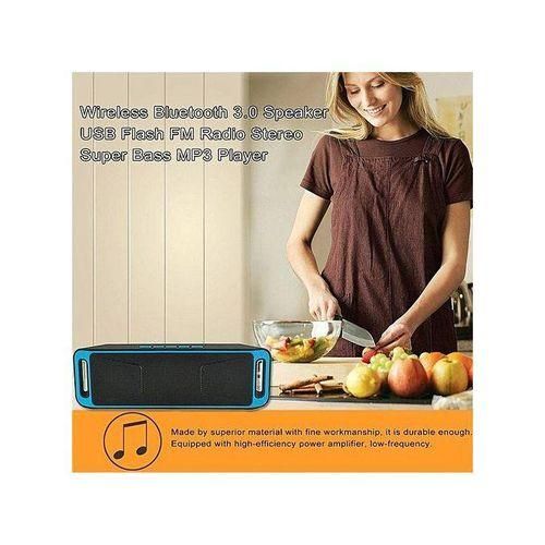 Y30 Wireless Bluetooth 3.0 Portable Speaker USB Flash FM Radio Stereo Super Bass MP3 Player HTS