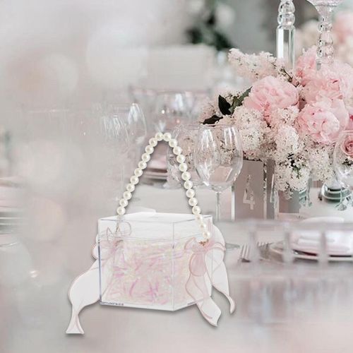 Wedding Gift Box Cube Tote Bag Decorative Case Party Favor