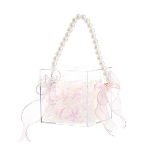 Wedding Gift Box Cube Tote Bag Decorative Case Party Favor