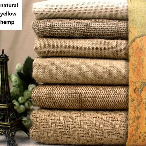 100*150cm Sack Fabric Natural Jute Rough Hemp Fabric Photography Background Diy Handmade Tea Table Decoration Wall Burlap Fabric