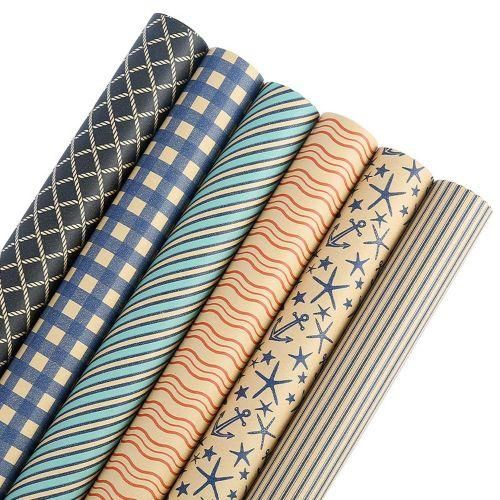 Men Birthday Gift Wrapping Kraft Paper Valentine's Day Gift