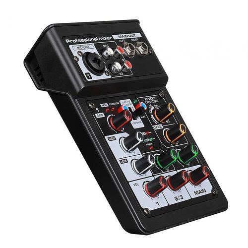 DJ Audio Mixer DJ Controller Processor Reverb USB Bluetooth Stereo Mixer for Live Streaming KTV Content Creators Sound