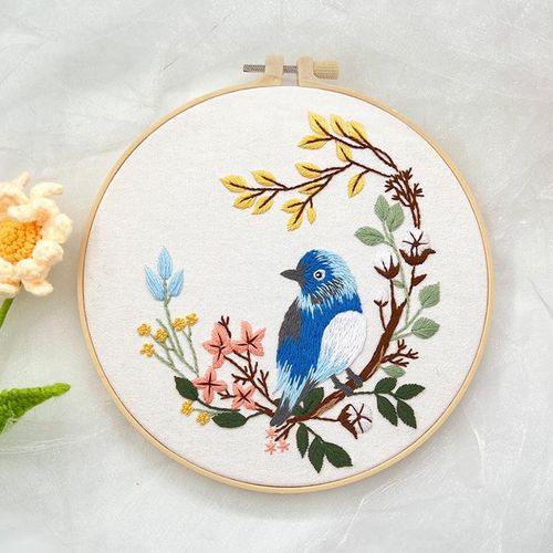 Diy Chinese Embroidery Kit Bird Flower Printed Pattern Cross Stitch Set Needlework Handmade Sewing Craft Painting Dropshipping