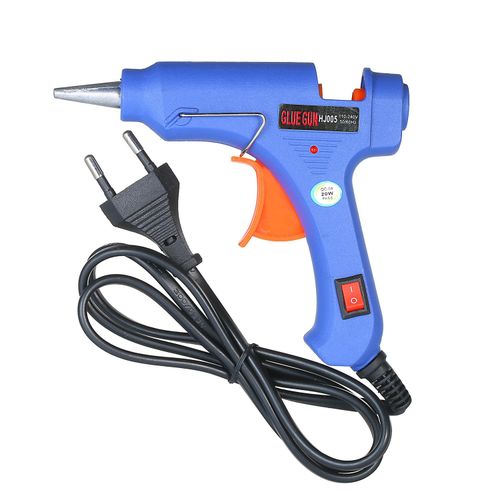 20W Hot Melt Glue Gun Hot Melt Glue Machine Multifunctional Industrial Household DIY Glue Gun with Switch Button Blue HJ005 NO5124
