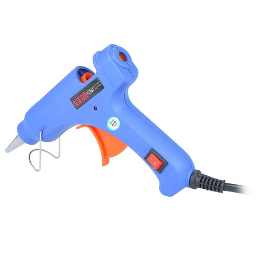 20W Hot Melt Glue Gun Hot Melt Glue Machine Multifunctional Industrial Household DIY Glue Gun with Switch Button Blue HJ005 NO5124