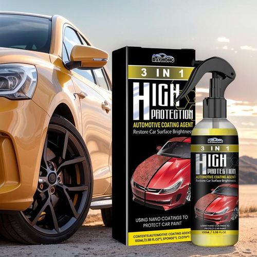 100ML Quick Ceramic Coating Nano Spray High Protection Car Coating Wax Polishing Spray Fast Scratch Repair-A_Red