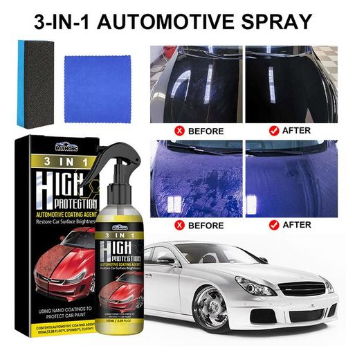 100ML Quick Ceramic Coating Nano Spray High Protection Car Coating Wax Polishing Spray Fast Scratch Repair-A_Red