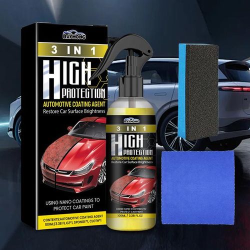 100ML Quick Ceramic Coating Nano Spray High Protection Car Coating Wax Polishing Spray Fast Scratch Repair-A_Red