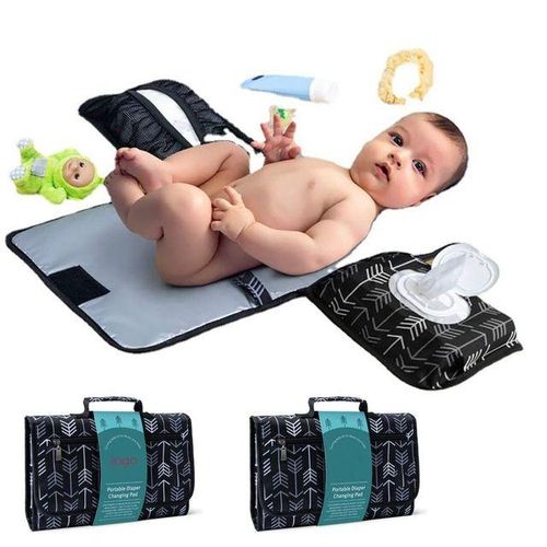 Baby Diaper Bag Changing Mat Portable Foldable Washable Compact Travel Nappy Organizer Waterproof Floor Outdoor Newborn Play