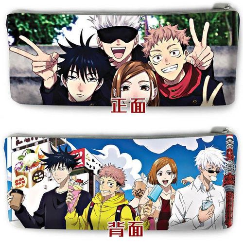 Jujutsu Kaisen Pencil Pouch Anime Pencil Cases Gojo Satoru Nanami Kento Pencil Bags Kawaii Bag Stationery Student School Supply