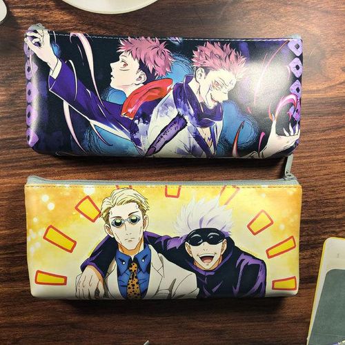 Jujutsu Kaisen Pencil Pouch Anime Pencil Cases Gojo Satoru Nanami Kento Pencil Bags Kawaii Bag Stationery Student School Supply