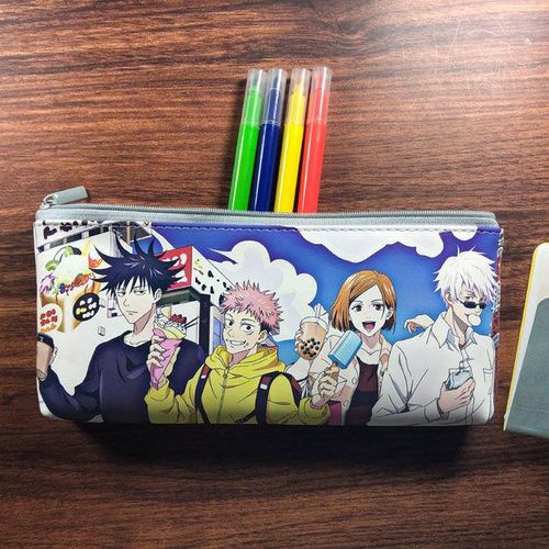 Jujutsu Kaisen Pencil Pouch Anime Pencil Cases Gojo Satoru Nanami Kento Pencil Bags Kawaii Bag Stationery Student School Supply