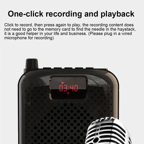 K500 Portable Bluetooth Speakers Voice Amplifier Megaphone Loudspeaker With Microphone Usb Charging Auto Speaker For Teaching