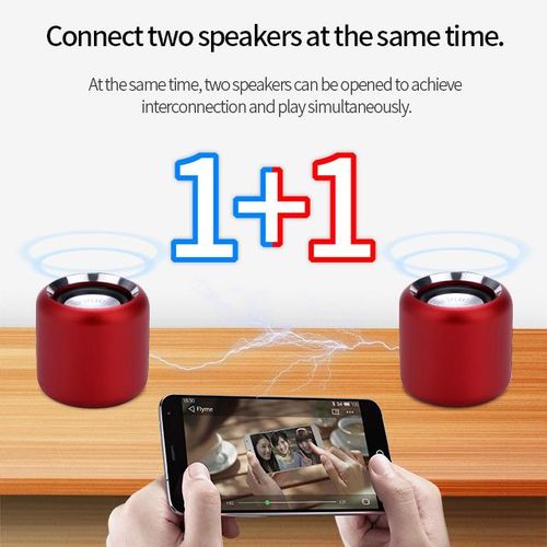 Portable Super Mini Bluetooth Speaker Car Wireless Stereo Soundbar Hi-Fi Bass Boombox Metal Subwoofer Wireless Speakers With Mic