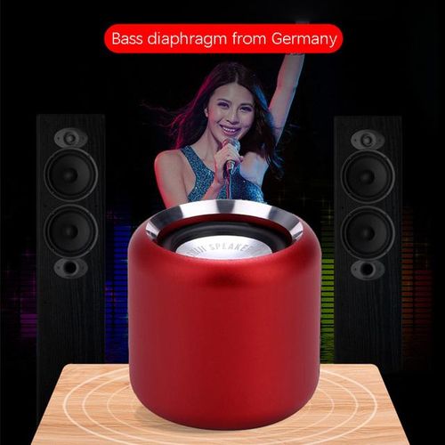 Portable Super Mini Bluetooth Speaker Car Wireless Stereo Soundbar Hi-Fi Bass Boombox Metal Subwoofer Wireless Speakers With Mic