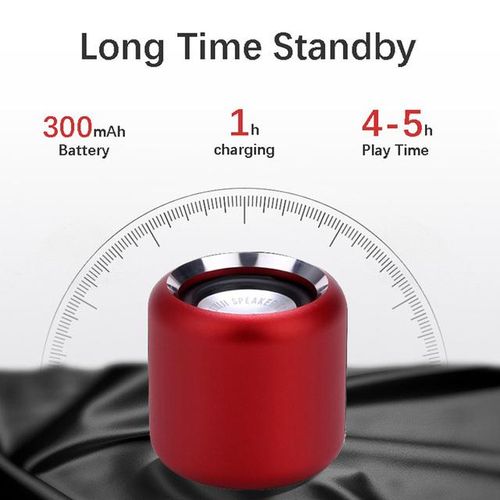 Portable Super Mini Bluetooth Speaker Car Wireless Stereo Soundbar Hi-Fi Bass Boombox Metal Subwoofer Wireless Speakers With Mic