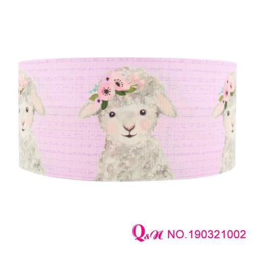 Qn Ribbon Cute Animal Carton Grosgrain Ribbons Foe Making Hair Bows Wedding Decorative Box Wrapping Diy Crafts