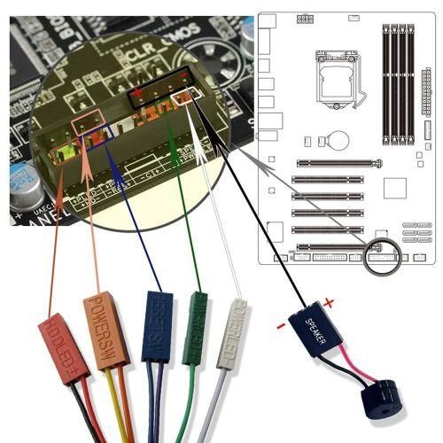 20 Pcs PC Motherboard Mini Speaker Desktop Computer Protecti
