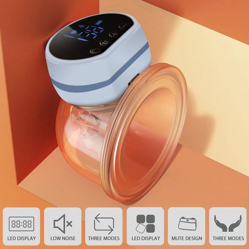 Adjustable Electric Breast Pump Silent Wearable Automatic Milker Hand-Free Portable Milk Extractor USB Chargable for Home
