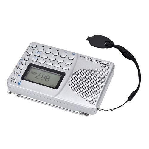 K607 Portable Radio AMFMSWTF Pocket Radio MP3 Digital