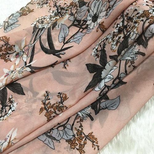 Chiffon Fabrics Breathable Soft Floral Clothing Materials Summer Draped Fairy Dress Needlework Accessories Handmade Diy Fabric