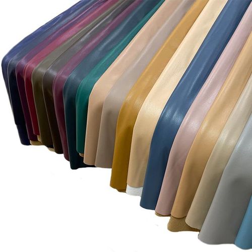 Elastic Faux Fabric By The Meter For Clothing Diy Coats Sewing Pu Soft Drape Cloth Waterproof Plain Glossy Smooth Winter