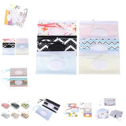 Outdoor Travel Baby Newborn Kids Wipe Case Box Wet Wipes Dispenser Box Bag Eco-friendly Wet Paper Towel Box Chaning Pad
