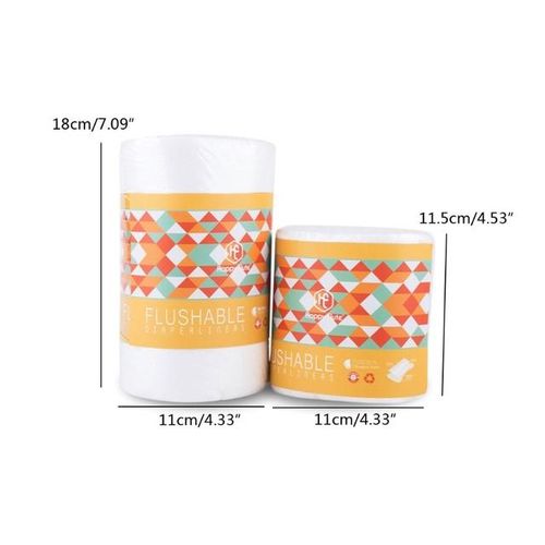 1 Roll Flushable Bamboo Baby Diaper Nappy Liner Biodegradable Bamboo Liner Cloth Baby Changing Mats Pads