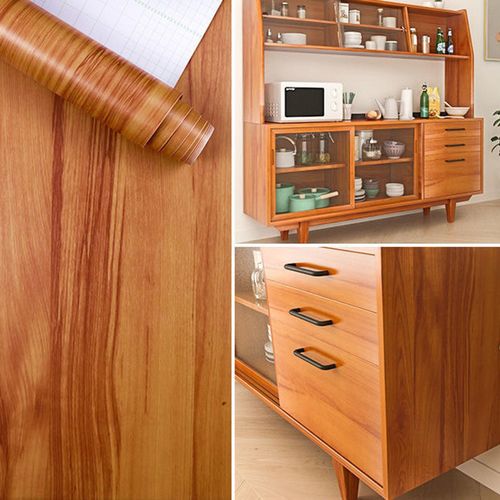 Wood Grain Wallpaper Poster  For Kitchen Room