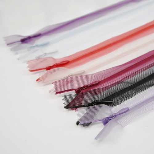 2-20pc 60cm Transparent Lace Tape Close-End Wedding Dress Diy Pillow Beddings Sew Textiles Clothing Close Clear Zipper