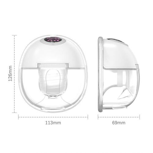 S32 Wearable Breast Pump for Breastfeeding Electric Breast Pump Hands FreeLow Noise with Memory Pause Functions 24mm Flange