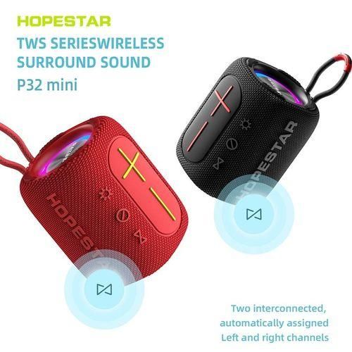 HOPESTAR P32mini TWS Waterproof Wireless Bluetooth Speaker (Black)