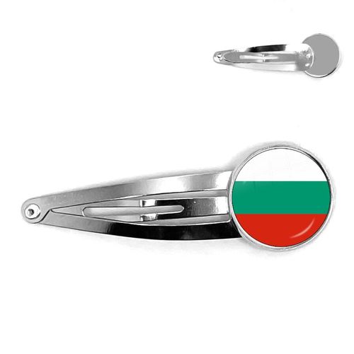 Djibouti Uganda Gambia Congo Gabon Comoros Lesotho Somalia Bulgaria National Flag 20mm Glass Cabochon Hair Pins For Women Girls
