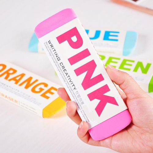1 Pc Colorful Super Huge Resin Rubber Eraser For School Stationery Office Supplies