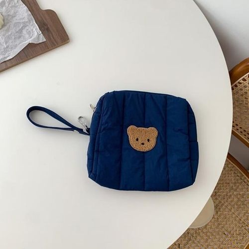 Portable Baby Diaper Bag Newborn Nappy Pouches Cartoon Bear Stroller Hanging Storage Bag Sanitary Diaper Organizer
