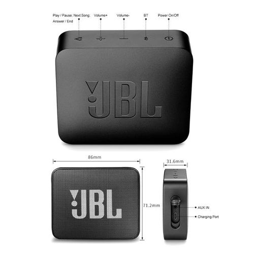 Outdoor Jbl Go2/go3 Portable Wireless Bluetooth Mini Ipx7 Speaker With Microphone Rechargeable Speaker Waterproof Sports