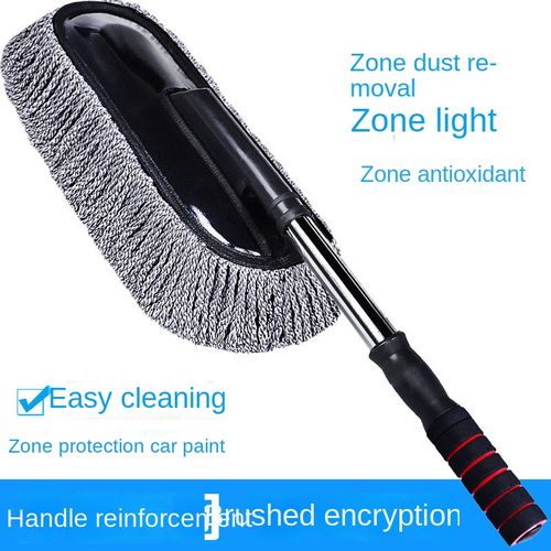 Microfiber Car Wash Brush Mop Kit, Mitt Sponge