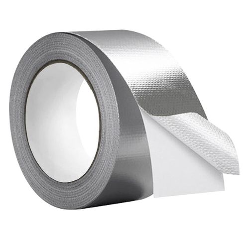 915 Generation Glass Fiber Cloth Aluminum Foil Tape 59Mil Thick High Temperature Insulation Adhesive Metal Duct Tape1 Pack